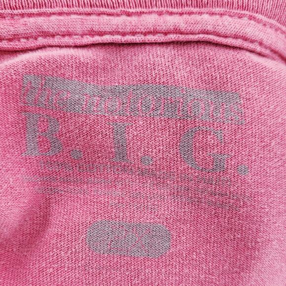 Notorious B.I.G. Biggie Smalls Red, Yellow, Green Tie-Dye Graphic Rap Tee Sz 2X - Picture 5 of 5